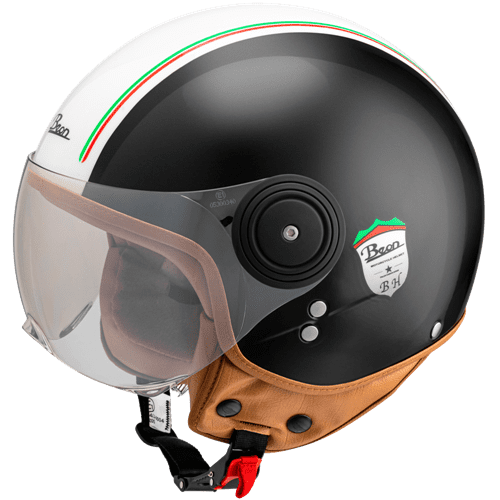 Tonen Onrustig grip Italiaanse helm fashion helm beon jethelm potje helmplicht scooter helm