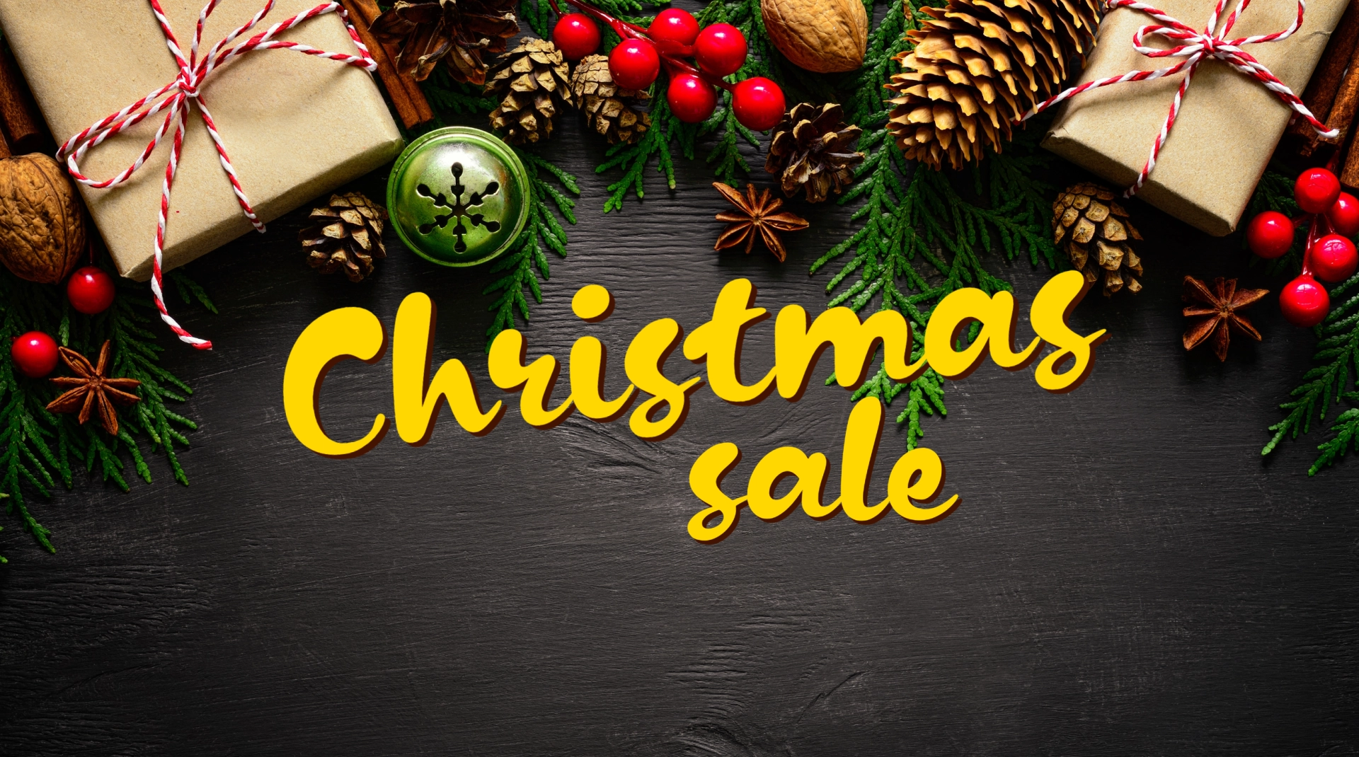 Christmas sale banner webshop