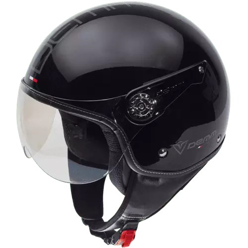 Demm-Fashion-glans-titanium-nieuw-helm-helmets-scooter-beon-zwart