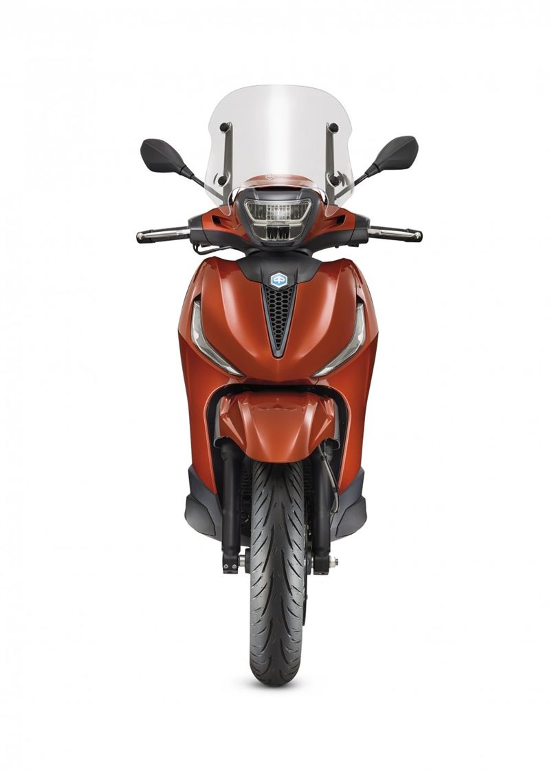 Motorscooters - New_Beverly_400_Arancio_Frontale_bianco