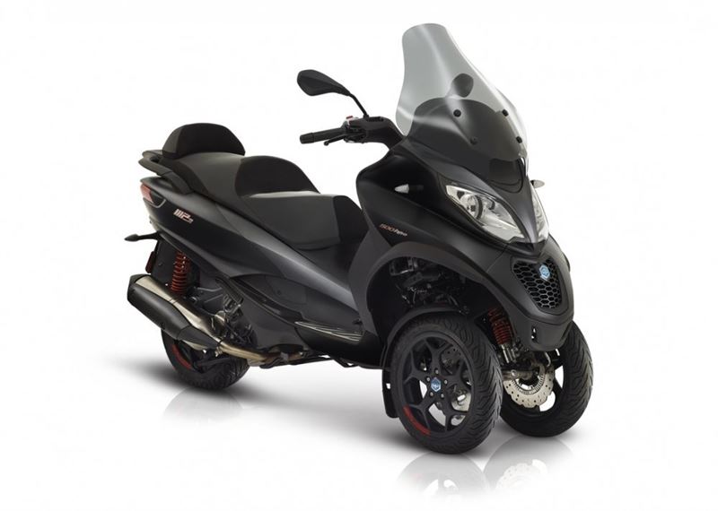 Motorscooters - Piaggio-mp3-tensen-new-advanced-driewieler-motorscooter-westland-hpe-engine-grey-grijs-zwart-black
